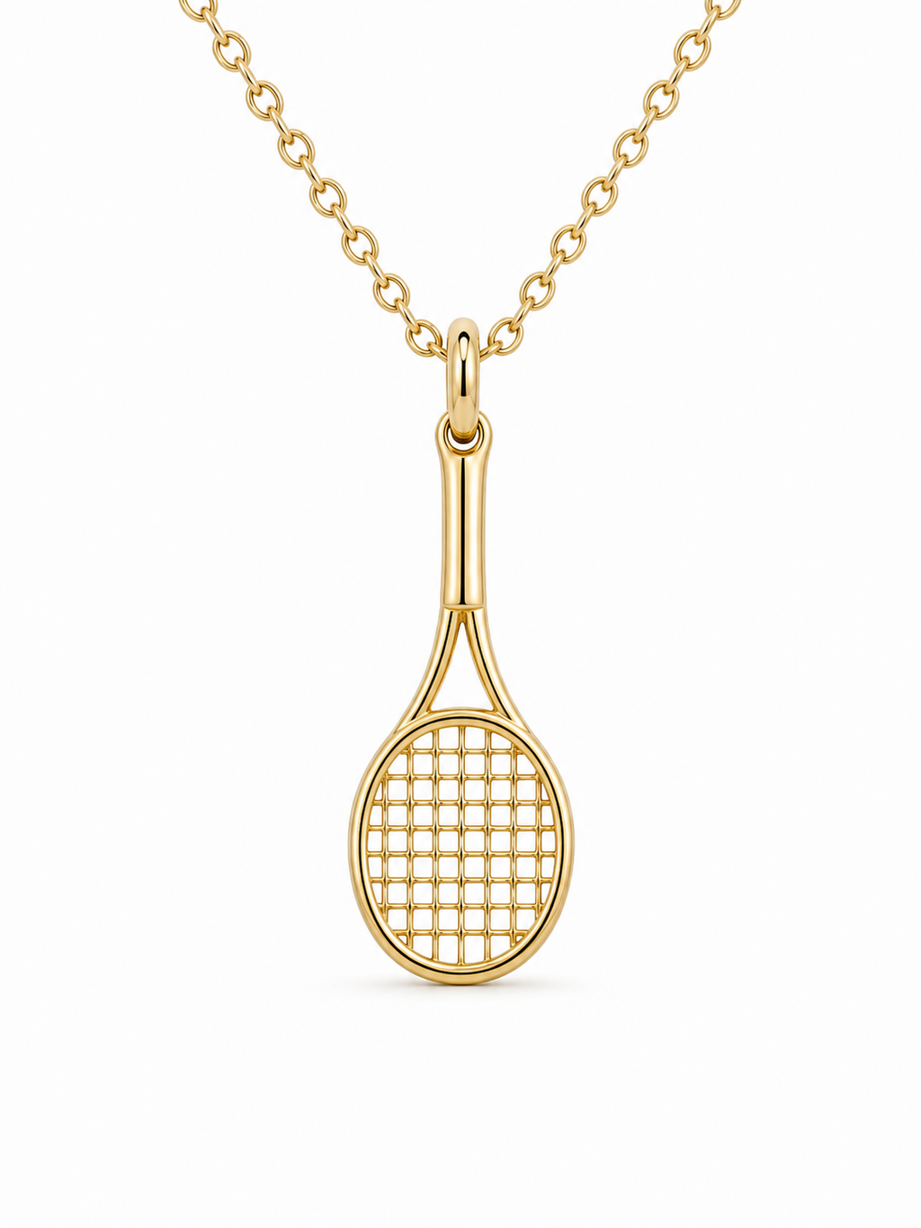 Raqueta de Tenis en Oro 18k