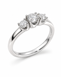 Argolla Trinidad en Oro Blanco 18k