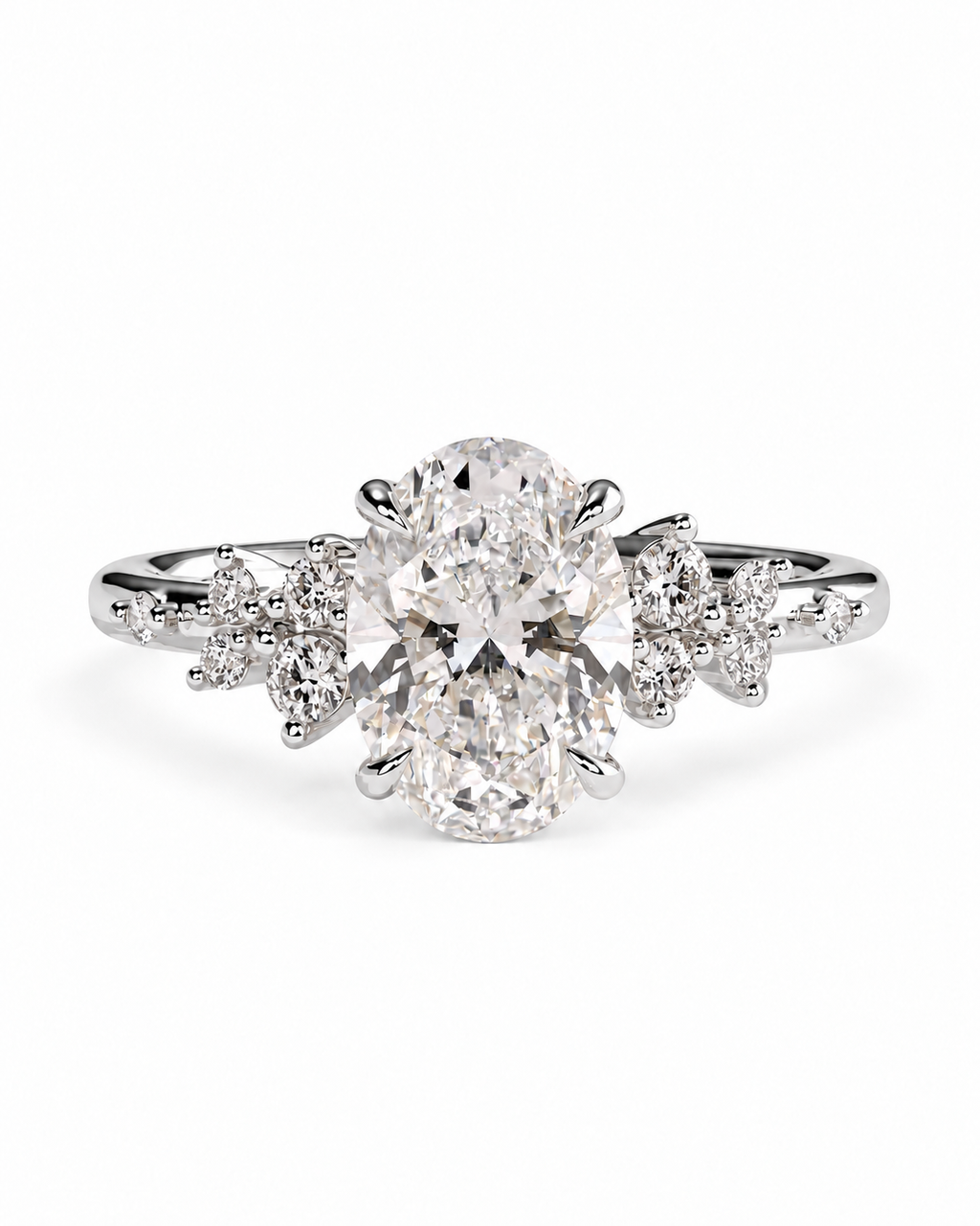 Anillo Romántico corte Oval Oro 18K