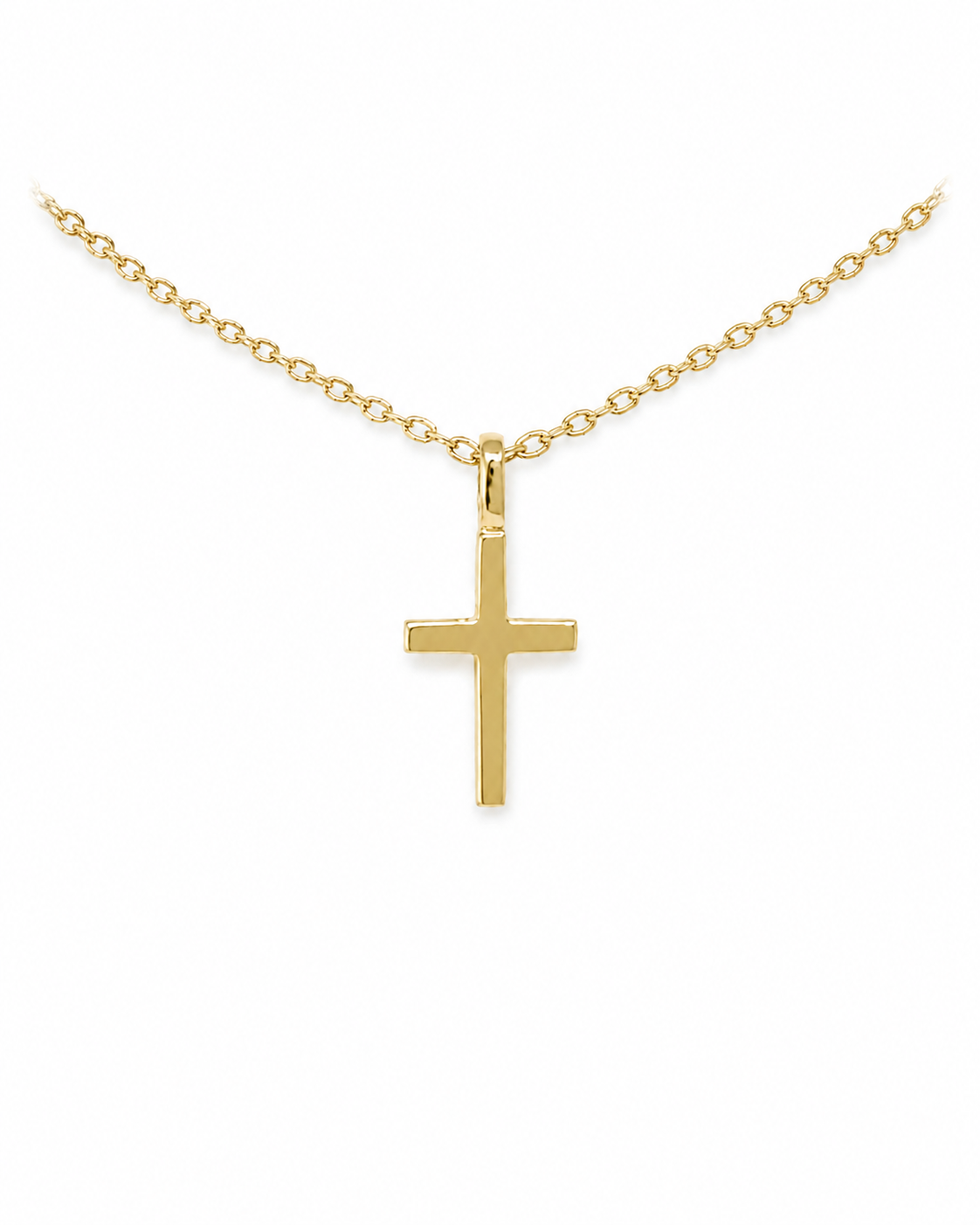 Cruz Católica Oro 18k 15mm