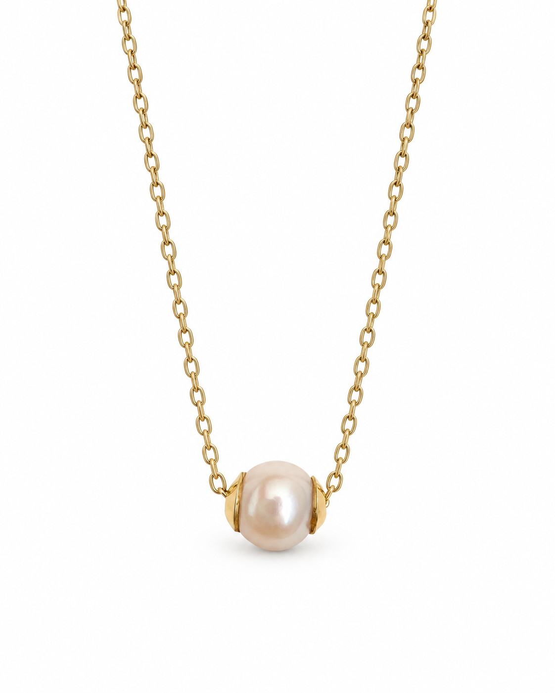 Collar de Perla Cultivada 7 mm en Oro 18K