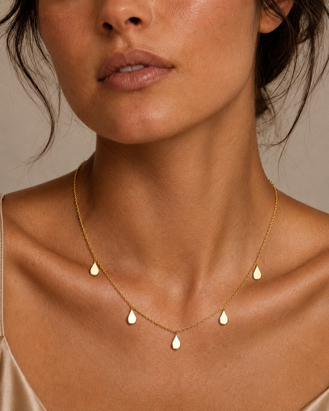 Collar Gotas de Oro