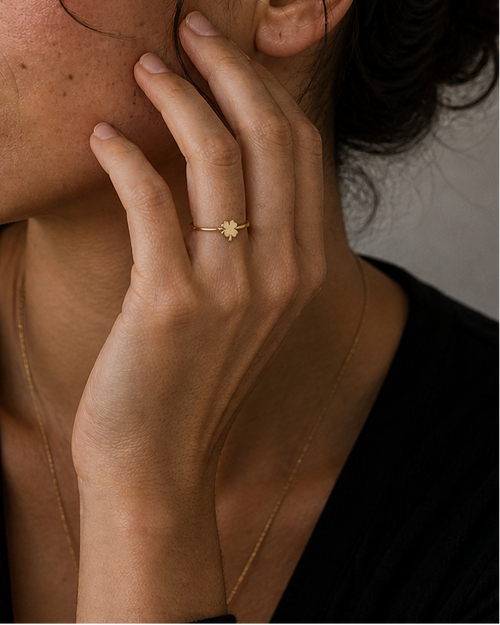 Anillo Trébol de la Suerte
